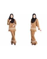 QA-455 Muslimah Set Wear Brown