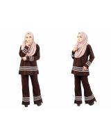 QA-455 Muslimah Set Wear Dark Brown
