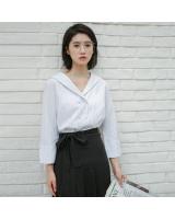 GW2248 Fashion Stripe Top White