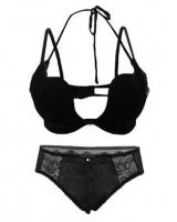FW162 Qmomo Hold Bra Series W Rims Push Up Bra & Panty Set 1815350