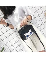 KW80357 Cute Box Sling Bag Black