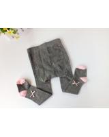 WE7651 Comfy Baby Girl Legging Grey