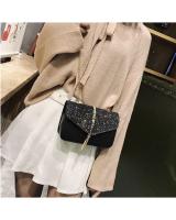 KW80370 Glitter Casual Sling Bag Black