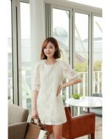 WD21691 Fashion Lovely Dress White