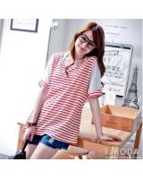 WT21700 Stripe Top Red