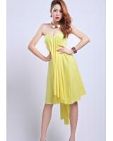 WD21724 Unique Dress Yellow