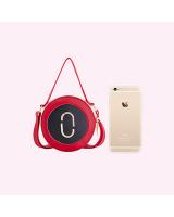 KW80379 Circle Fashion Sling Bag Black White