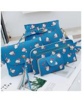 KW80383 Cute 4 In 1 Hello Kitty Bag Blue