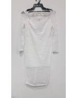 WD7674 Women Lace Dress White