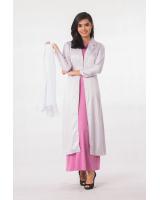 JW5055 Fashion Jacket & Dress Set Light Grey