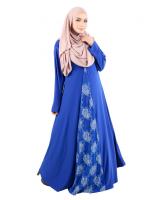 QA-485 Women's Flare Jubah Blue