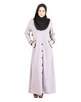 QA-486 Muslimah Stylish Jubah Grey