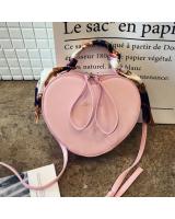 KW80390 Love Shape Sling Bag Pink