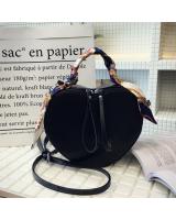 KW80390 Love Shape Sling Bag Black