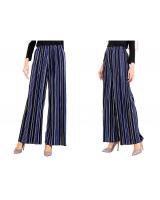QA-519 Multicolor Striped Pants Blue