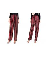 QA-519 Multicolor Striped Pants Red