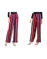 QA-519 Multicolor Striped Pants Red Blue
