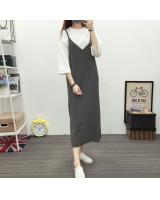 JW5079 Fashion Strap Dress Grey