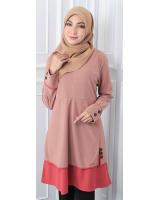 QA-545 MUSLIMAH TUNIC TOP PINK