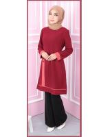 QA-557 WOMEN'S BLOUSE MAROON