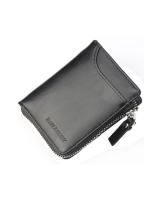 LG1020 Men's Zipper Wallet Black