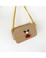 KW80405 CHERRY SUMMER SLING BAG BROWN