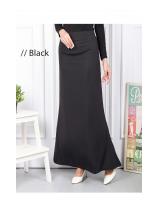 QA-567 WOMEN'S DUYUNG MAXI SKIRT BLACK