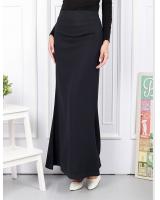QA-567 WOMEN'S DUYUNG MAXI SKIRT NAVY BLUE