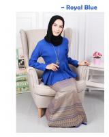 QA-570 MODERN SONGKET SET ROYAL BLUE