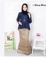 QA-570 MODERN SONGKET SET NAVY BLUE