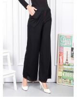 QA-588  WIDE LEG PANTS BLACK