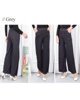 QA-588 WIDE LEG PANTS GREY