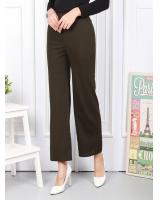 QA-589 ELASTIC MODERN PANTS ARMY GREEN