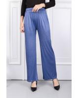 QA-610  STRAIGHT PANTS BLUE
