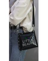 KW80445 SHINY SLING BAG BLACK