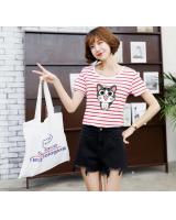 QA-627 PRINTED T- SHIRT CAT