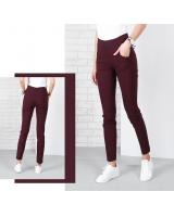 QA-636 STRETCHABLE PANTS WINE