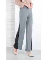 QA-642 SIDE SLITS PALAZZO GREY