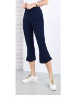 QA-646 BOOTCUT PANTS NAVY BLUE