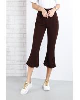 QA-646 BOOTCUT PANTS BROWN