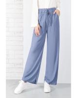QA-649 FLATTERING WOMEN'S PANTS BLUE