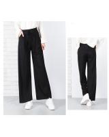 QA-649 FLATTERING WOMEN'S PANTS BLACK
