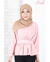QA-653 BELLA LONG SLEEVES BLOUSE PINK