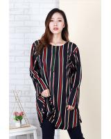 QA-667 STRIPED BLOUSE 01