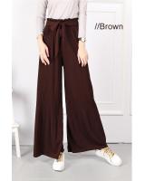 QA-675 SELF TIE PALAZZO BROWN