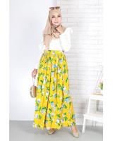 QA-678 LOVELY FLORAL PRINTED SKIRT 12