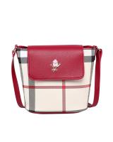 KW80555 CUTE CHECKER BAG RED