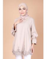 QA-743 PLUS SIZE BLOUSE KHAKI