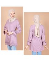 QA-743 PLUS SIZE BLOUSE LIGHT PURPLE