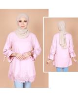 QA-743 PLUS SIZE BLOUSE PINK
